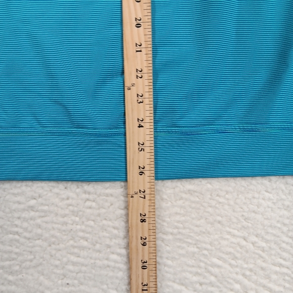 Peter Millar Pullover Mens Medium Blue Crown Sport Performance 1/4 Zip Striped - Picture 10 of 13